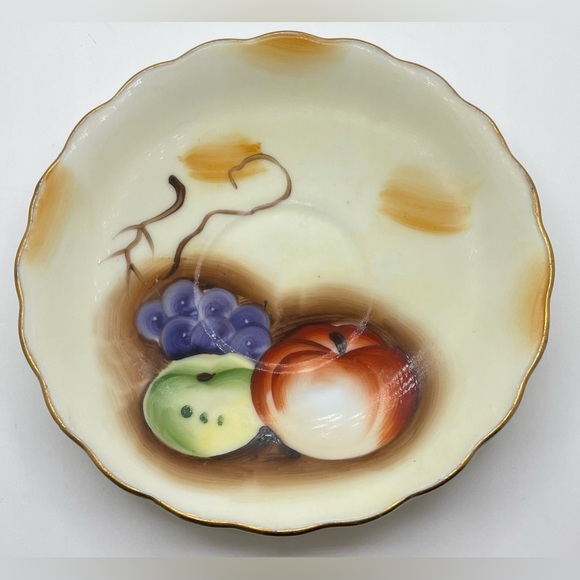 Brinn's China & Glassware Cup & Saucer T-1154  
gold trim, hand painted, 5.5” - Picture 2 of 9